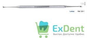 Ложка кюретажная прямая Lukas (3 мм) (000-701) 19330