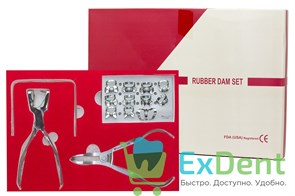 Набор Legrin: щипцы, пробойник, рамка, 11 кламмеров на подставке 21554