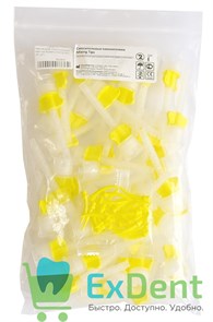Наконечники смесительные желтые Mixing Tips Yellow Spident (50 шт + 25 шт) 12967