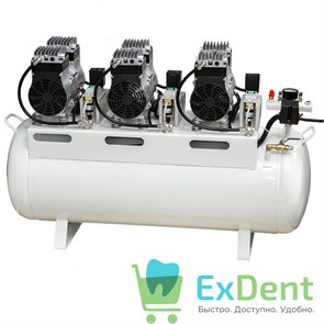 Компрессор HK-6EW воздушный безмаслянный, ресивер 90 л, производительность 300 л/мин 19939