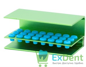 Бокс (подставка) для боров, на 24 инстр, автоклавируемый JAAN Bur Box 13900