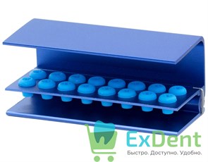 Бокс (подставка) для боров, на 16 инстр, автоклавируемый JAAN Bur Box 19332