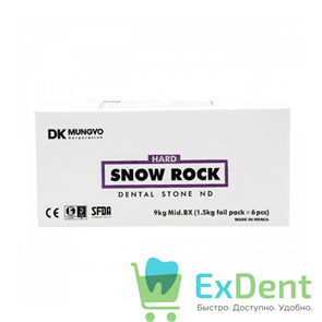 Гипс DENTAL STONE, 3 класса для моделей коронок и мостов, желтый (18 кг) 13342