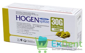 Иглы карпульные (0,3 х 25 мм) 30G Hogen Spitze (100 шт) 14057