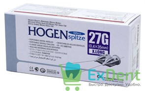 Иглы карпульные (0,4 х 35 мм) 27G Hogen Spitze (100 шт) 16790