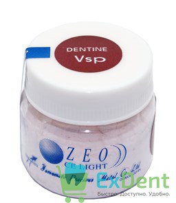 Zeo Ce Light Dentine (Дентин) VSP - корректирующий порошок, для изменения оттенка A-спектра (20 г) 20937