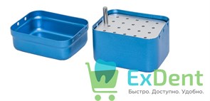 Бокс (подставка) для эндо инструментов на 20 инстр (60 х 45 х 50 мм), автоклавируемый 14163