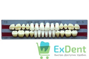 Гарнитур акриловых зубов W0.5, T3, Naperce и New Ace (28 шт) 13911