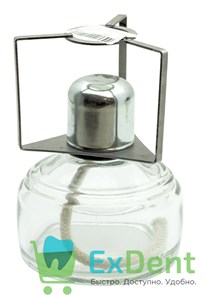 Горелка спиртовая (спиртовка), стеклянная со сталью 14529