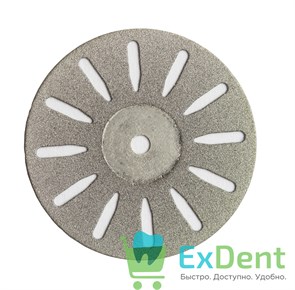 Диск (круг) алмазный, 12-прорезей, зуботехнические (диаметр 22 мм) Агри 19494