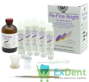 {{productViewItem.photos[photoViewList.activeNavIndex].Alt || productViewItem.photos[photoViewList.activeNavIndex].Description || 'Re-Fine (Рефайн) Bright A3.5 - пластмасса быстрого отверждения холодной полимеризации (5x50г+260 мл)'}}