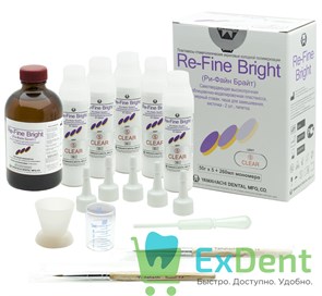 {{productViewItem.photos[photoViewList.activeNavIndex].Alt || productViewItem.photos[photoViewList.activeNavIndex].Description || 'Re-Fine (Рефайн) Clear - пластмасса быстрого отверждения холодной полимеризации (5x50г+260 мл)'}}