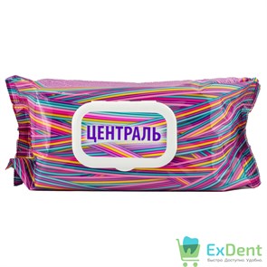 Салфетки дезинфицирующие Централь, для поверхностей и оборудования, мягкая уп., бабл гам  (120 шт) 12884