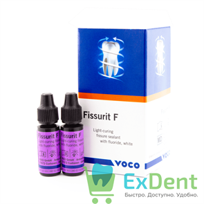 Fissurit F (Фиссурит) - светоотверждаемый герметик с фтором (2 х 3 мл) 14286