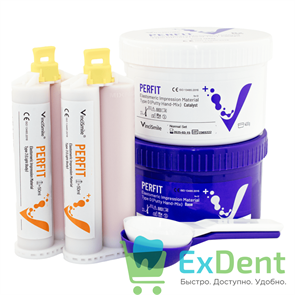 Perfit комплект (2 х 400 г + 2 х 50 мл) - А-силикон для фиксации протезов 12324