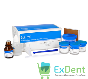 Evicrol (Эвикрол) - пломбировочный материал химического отверждения (40 г + 3 х 10 г + 26 г + 14 г) 13812