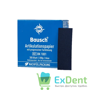 {{productViewItem.photos[photoViewList.activeNavIndex].Alt || productViewItem.photos[photoViewList.activeNavIndex].Description || 'Артикуляционная бумага прямая, синяя Bausch (200 мкм х 300 шт)'}}