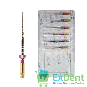 ProTaper (ПроТейпер) Gold машинный S1, 31 мм, Dentsply, для лечения сложных случаев (6 шт) 15146