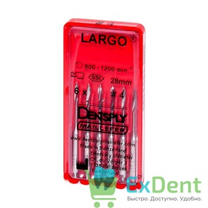 Largo (Ларго) №4, 28 мм, Dentsply, бор, для расширения устья канала (6 шт) 21025