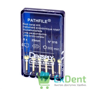PathFile №16, 25 мм, Dentsply, NiTi инструмент для создания ковровой дорожки (6 шт) 16696