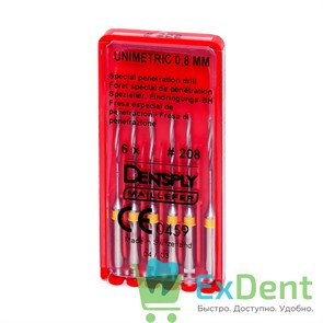 Дриль пенетрационный Unimetric №208 желтый Dentsply (6шт) 13641