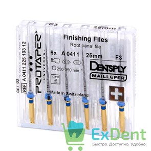 ProTaper (ПроТейпер) машинный F5, 25 мм, Dentsply, для лечения сложных случаев (6 шт) 17775