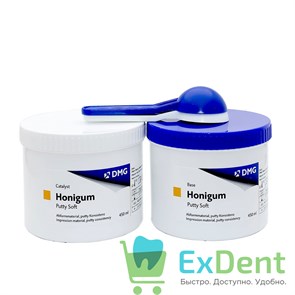 {{productViewItem.photos[photoViewList.activeNavIndex].Alt || productViewItem.photos[photoViewList.activeNavIndex].Description || 'Honigum (Хонигум) Putty Soft - оттискный силиконовый материал, мягкий базовый слой (2 х 450 мл)'}}