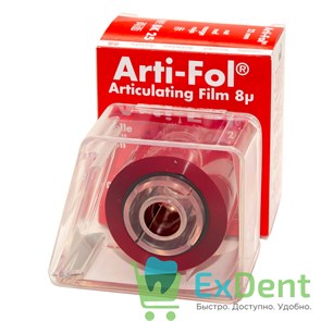 {{productViewItem.photos[photoViewList.activeNavIndex].Alt || productViewItem.photos[photoViewList.activeNavIndex].Description || 'Артикуляционная фольга, красная Bausch (8 мкм х 20 м х 20 мм) двухсторонняя'}}