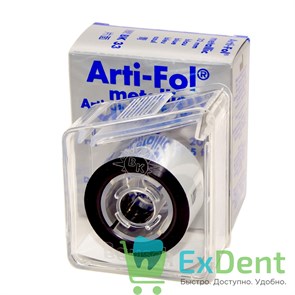 {{productViewItem.photos[photoViewList.activeNavIndex].Alt || productViewItem.photos[photoViewList.activeNavIndex].Description || 'Артикуляционная фольга, синяя Bausch (12 мкм х 20 м х 22 мм) односторонняя'}}