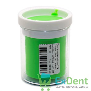 Воск моделировочный IQ Compact Opaque, цилиндр, неоново - зеленый (45 г) 17741