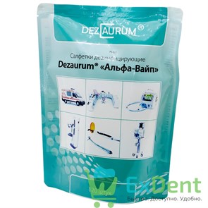 Салфетки дезинфицирующие Dezaurum "Альфа-Вайп" сменный блок (120 шт) 12530