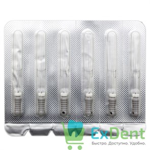 H-Files №08, 25 мм, Pro-Endo, расширитель канала, нержавеющая сталь, нестерильные (6 шт) 21137