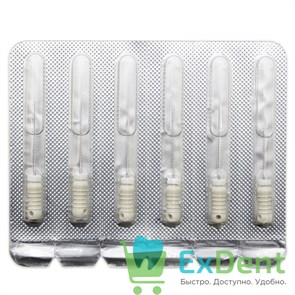 H-Files №15, 25 мм, Pro-Endo, расширитель канала, нержавеющая сталь, нестерильные (6 шт) 21145