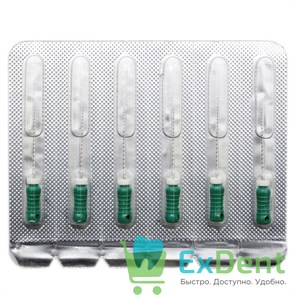 H-Files №35, 25 мм, Pro-Endo, расширитель канала, нержавеющая сталь, нестерильные (6 шт) 21161