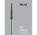 Боры алмазные Mani TR-12 199/016 FG - конусообразный, закругленный кончик, синий (5 шт) 20920 - фото 27837