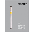 Боры алмазные Mani EX-21EF 237/021 FG - пламяобразный, специальная форма, желтый (5 шт) 20933 - фото 27853
