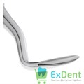 Элеватор №3F Flohr для удаления корней зубов нижней челюсти, изогнутый на себя (000-327) 15170 - фото 33046