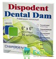 Резиновые завесы Dispodent зеленые M (152 х 152 мм) средние - листы латексные для раббердам (36 шт) 18903 - фото 35171