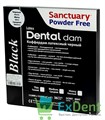 Резиновые завесы Dental Dams черные, средние 0,20 мм (152 х 152 мм) - латексные, мята (36 шт) 15479 - фото 35598