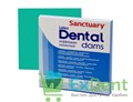 Резиновые завесы Dental Dams зеленые, тонкие (127 х 127 мм) - листы латексные, мята (52 шт) 18904 - фото 36383