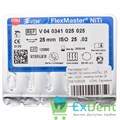 FlexMaster NiTi .02 №25, 25 мм, VDW, никель-титан (6 шт) 15716 - фото 26710