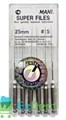 Super-Files №15, 25 мм, Mani, каналорасширитель, машинные (6 шт) 13428 - фото 26881